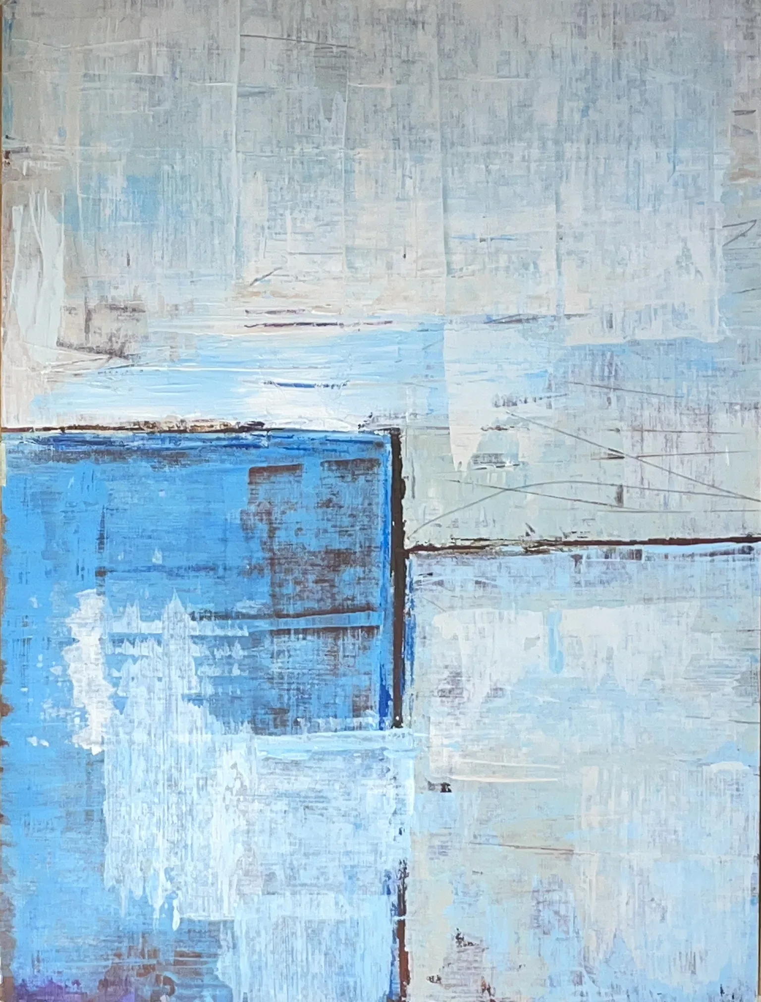 blauer Schrank
